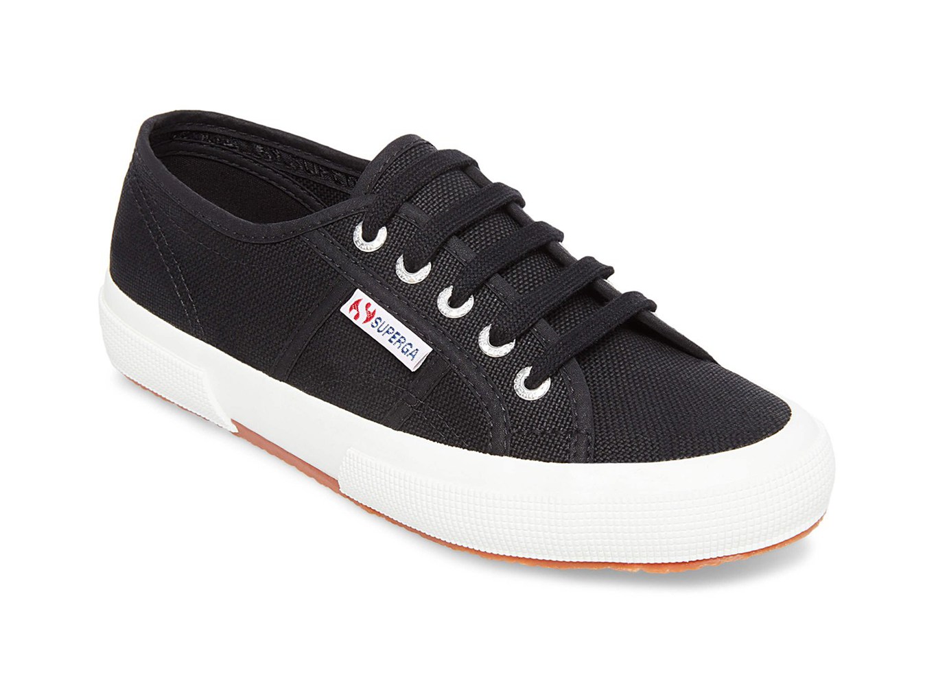 Espadrille Masculino Pretas/Branco - Superga 2750 Cotu Classic - XBOZC-1064